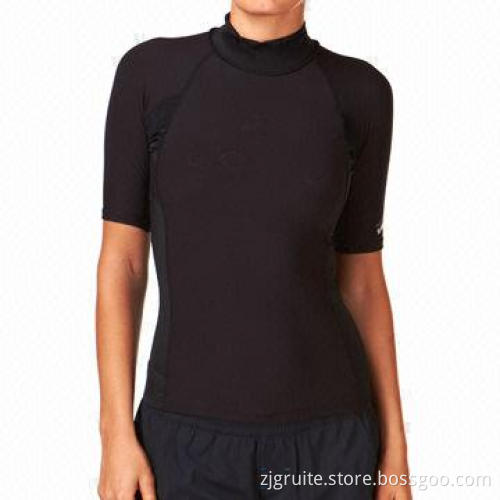 Women's Surfing Lycra Rashguards, Breathable and Comfortable Lycra Fabric